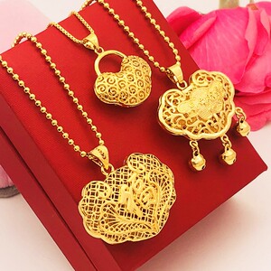 结婚金锁长命锁