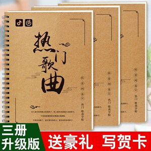 抖音网易云歌词本大全音乐抄写本创意潮流歌本流行歌曲新歌歌词书
