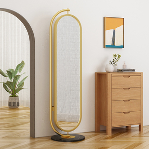全身镜女生卧室立体旋转试穿衣镜置物架一体轻奢ins家用落地镜子