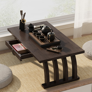 飘窗小桌子中式炕桌家用楠竹榻榻米桌子小茶几床上学习矮桌飘窗桌