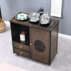茶水柜置物架移动茶桌边柜客厅家用小型茶台茶柜全自动烧水泡茶