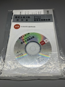 贝尔金F5D7230-4无线路由器wifi家用穿墙王信号放大器DVD驱动光盘