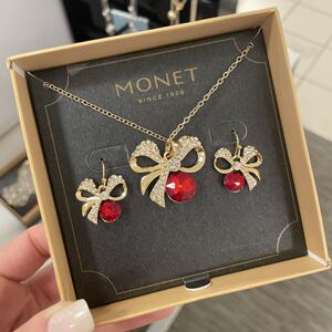 la时尚名品馆淘宝f116亚美国代购直邮monet莫奈饰品彩色蝴蝶胸针 带