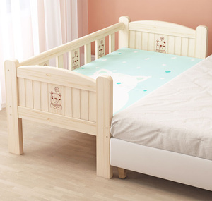 正品实木可拆卸儿童床三面护栏3-5-6岁小孩分床神器婴儿加宽拼接