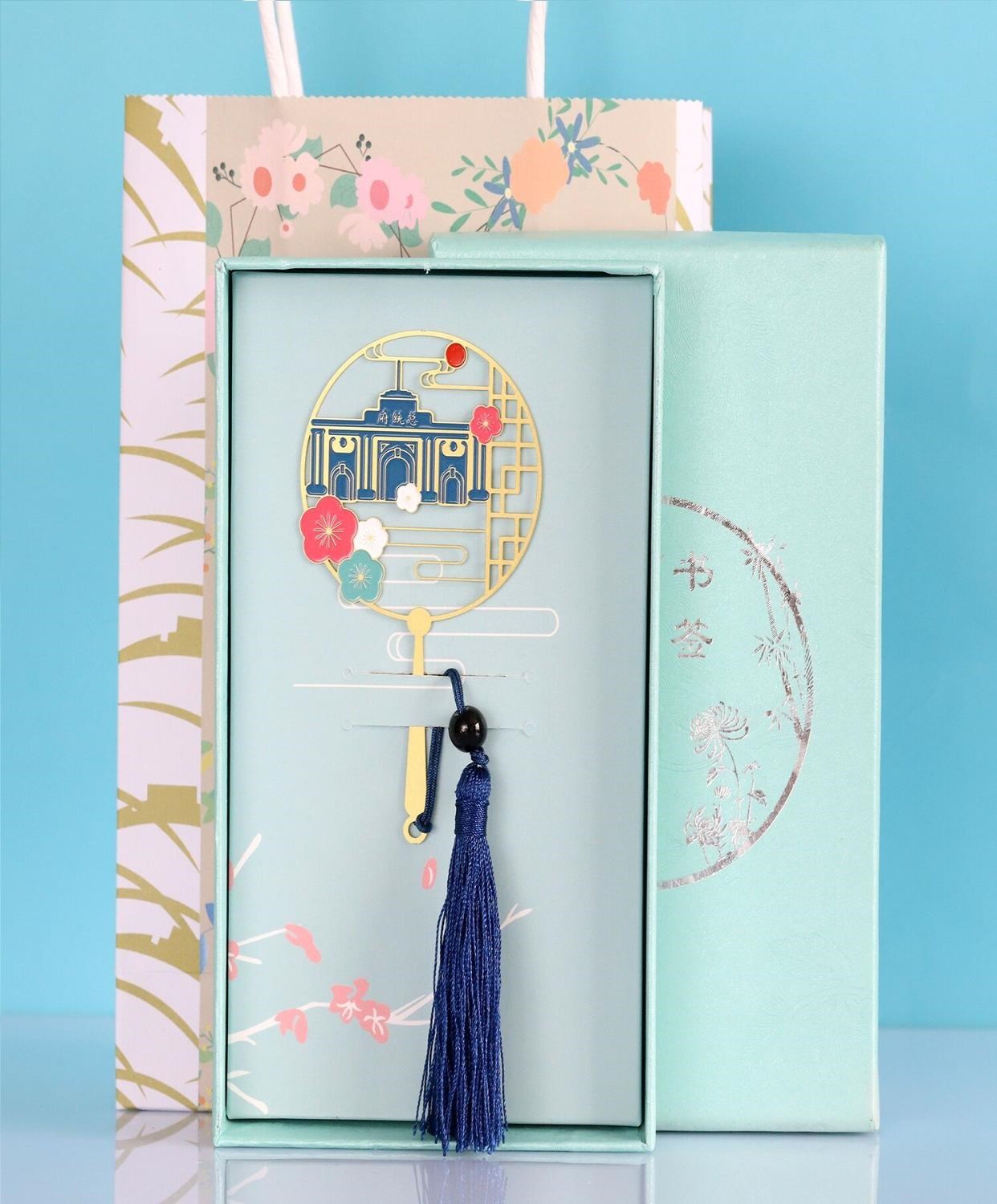 南京特色旅游中山陵中国风古典金属书签故宫文创礼品学生用小清1