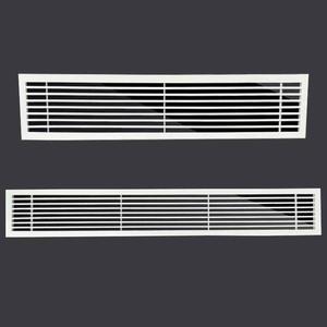 铝合金中央空调出风口0度线条百叶窗室内装饰格栅排风换气通风口