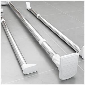 浴帘杆家用免打孔浴室卫生间伸缩杆卧室阳台晾衣杆衣柜挂衣撑杆