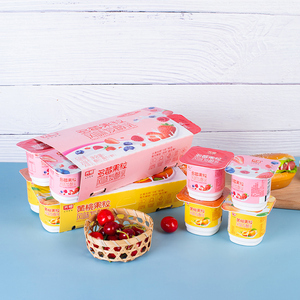 光明酸奶畅优八连杯100gx16杯原味草莓味植物乳杆菌发酵乳酸牛奶