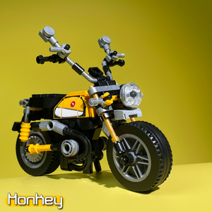乐高摩托车本田monkey小机车宝马s1000r摩托跑车拼装积木模型摆件