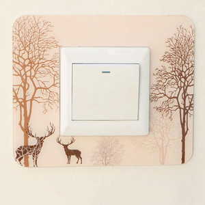 5个装 北欧风格开关贴墙贴插座遮挡自粘家用简约现代装饰保护套