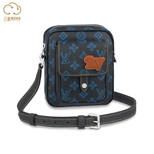 lv路易威登男包经典复古帆布迷你单肩斜包m81854