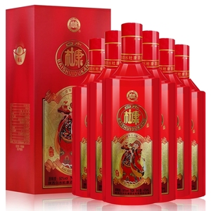 白水杜康50度浓香型白酒财神到n26喜庆礼盒装475ml*6整箱装