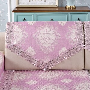 900人付款天猫lkhoyu沙发巾靠背巾防滑四n季通用百搭后背盖巾蕾丝盖