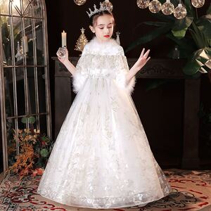 小提琴演出服女孩演讲比赛服装女童合唱指挥礼服钢琴演奏大童气质