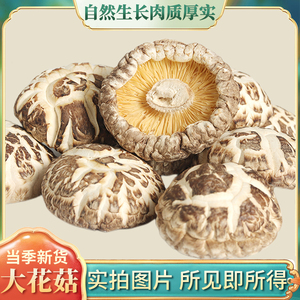 房县神龙架椴木香菇白花菇干货冬菇蘑菇煲汤菌菇食材家乡种土特产