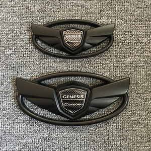 现代进口劳恩斯酷派改装车标翅膀标前后标志贴飞思中网标尾标黑色