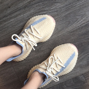 椰子鞋350奶油麻布蓝满天星夏季运动鞋品牌折扣男女鞋莆田正品