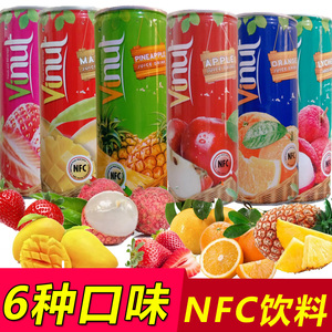 越南进口维纳特果汁饮料整箱250ml*24瓶nfc草莓荔枝芒果苹果菠萝