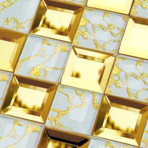 欧式风格水晶玻璃马赛克瓷砖磨边镜面ktv酒店吧台玄关背景墙特价