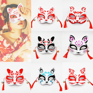 化妆舞会二次元动漫日式光遇cos狐狸面具半脸古风九尾狐中国风