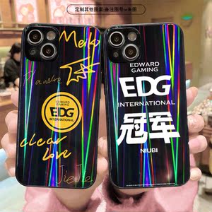 适用lol英雄联盟lpl战队rng手机壳diy定制edg玻璃ig任意机型fpx来