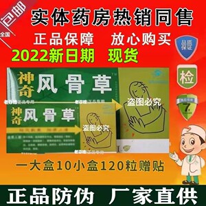 正品包邮 神奇风骨草胶囊 内服外用一大盒10小装赠送10贴药贴