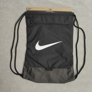Nike耐克男女训练健身收纳轻便大标Logo拼双肩抽绳包束口袋DM3978