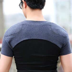 护肩衣后背薄坎肩弹力男坎肩产妇防冻护肩保暖肩周炎男士护套春秋