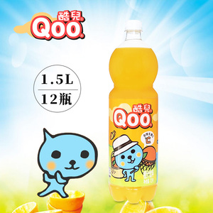 美汁源酷儿橙汁饮品1.5l*12瓶整箱大瓶装可口可乐果汁多省包邮