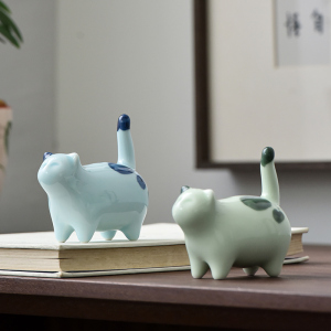 陶瓷猫摆设工艺品