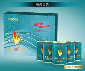 recca黑卡6小时能量饮料强化维生素饮料瓜拉纳味245ml*20罐装整箱