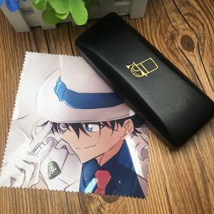 学生周边动漫怪盗基德周边名侦探柯南柯南便携眼镜盒送眼镜布