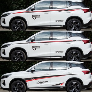 适用广汽传祺gs4车贴拉花 传祺gs4专用个性腰线车身彩条装饰贴纸