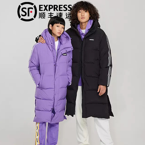 代购韩国正品nerdy羽绒服男女中长款明星同款ins潮牌长款连帽外套