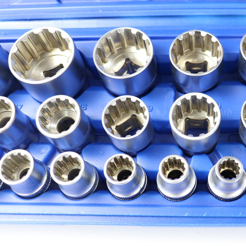 1/2外十二角梅花套筒扳手12角齿形套筒花型批嘴批头批咀大飞工具.