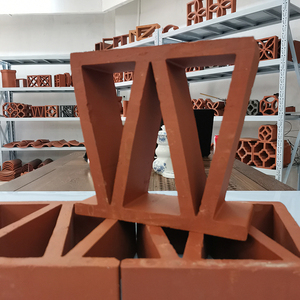 新款红砖镂空花窗闽南古建庭院镂空墙背景墙小m型拼接装饰花窗