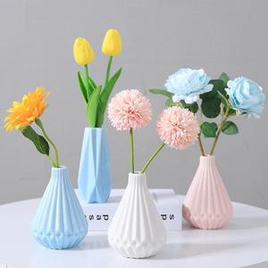北欧ins陶瓷小花瓶摆件客厅插花干花创意简约花器桌面装饰品 批发
