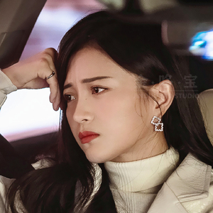 理智派生活包文婧宋梓妍同款耳环几何方形耳钉2021年新款潮夏季女