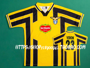 98-99-00赛季拉齐奥复古老款球衣贝隆内斯塔内德维德维埃里足球服