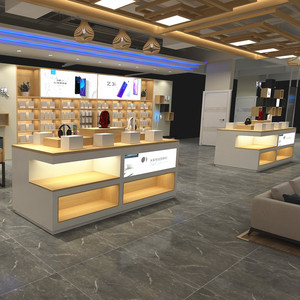 定制中岛展示台创意科技展示柜手机数码桌公司展厅展柜华为苹果体