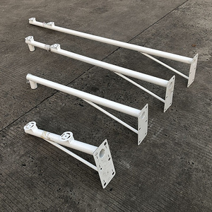 监控球机壁装支架4g海康球机加长支架双摄像机球机墙角支架转接.