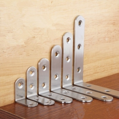 加厚不锈绣秀刚钢连接片固定件铁件铁型材90度角码纱窗块拐角马玛