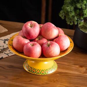 家用拜佛佛台上供果盘子高脚6寸财神爷4寸供盘水果盘供佛神道贡奉