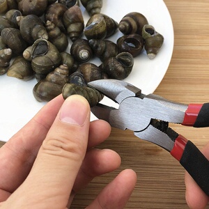 剪自动去尾钳子家用夹螺蛳的剪刀工具回弹螺蛳商用田螺剪自动神器
