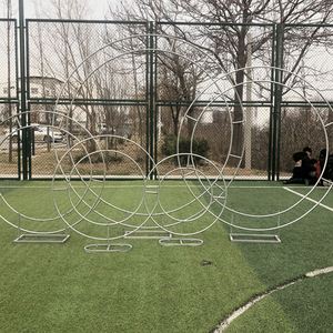 大型铁艺圆环拱门婚纱摄影背景桁架户外草坪婚礼婚庆道具花门架子