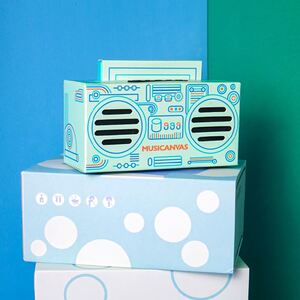 musicanvas奶撕蓝牙音箱创意便携文艺迷你小音箱纸盒音响送女孩子