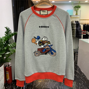 gucci/古驰2021早春系列gucci&disney合作款唐老鸭圆领套头卫衣
