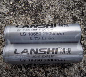 正品朗视 朗氏 视睿品牌18650充电锂电池3.7V 3000mA大容量