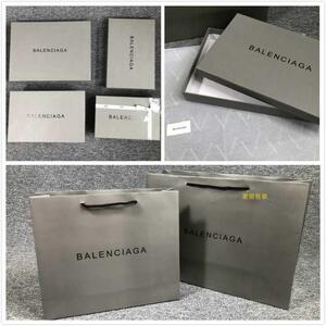 新款balenciaa巴黎世家高端灰色礼品袋衣服围巾盒手提袋包装袋子