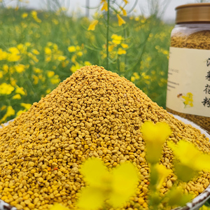 新鲜青海油菜花粉天然正品蜂花粉未破壁前列腺花粉食用500克包邮